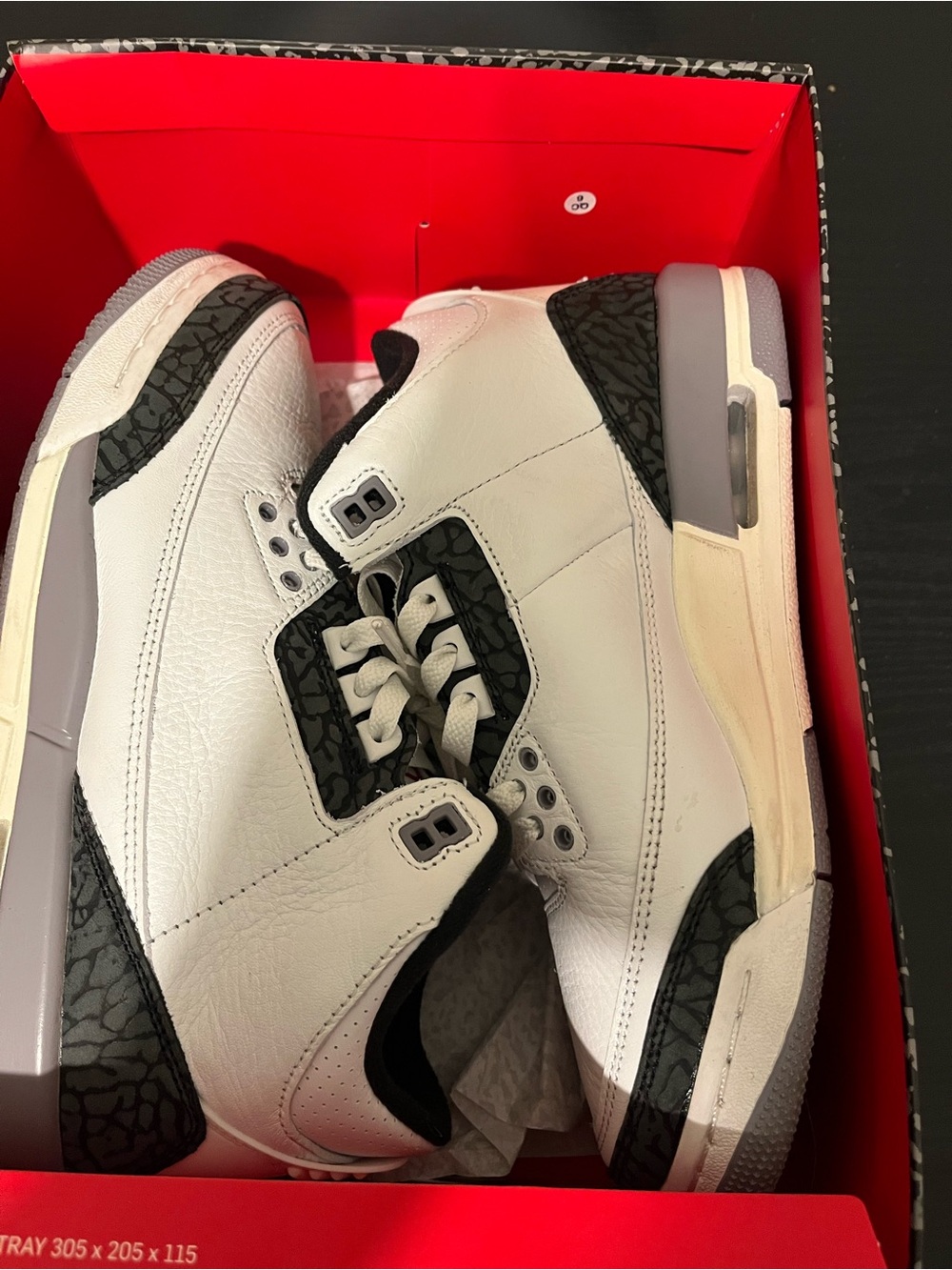 Air Jordan 3 Retro White Cement Reimagined GS Size 7Y